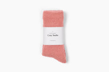 Load image into Gallery viewer, Cozy Cloud Socks - Rosette Pink