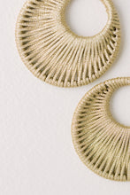 Load image into Gallery viewer, Gold Metallic Wrapped Bali Statement Drop Earrings