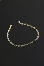 Load image into Gallery viewer, Heart Chain Bracelet: Gold Filled