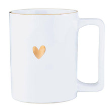 Load image into Gallery viewer, Gold Foil Organic Mug - Holiday Love