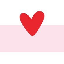 Load image into Gallery viewer, Heart Striped Tall & Skinny Notepad