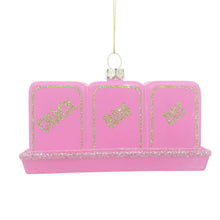 Load image into Gallery viewer, 8 Oak Lane - Mahjong Tile Hand-Painted Glass Christmas Ornament