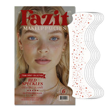 Load image into Gallery viewer, Red Spirit Speckles Makeup Patches - Team Spirit Collection