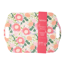 Load image into Gallery viewer, Floral Reusable Bamboo Tray