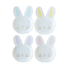 Load image into Gallery viewer, Gingham Bunny Shaped Plate Set