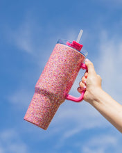 Load image into Gallery viewer, Pink Party Glitter Stainless Sipper