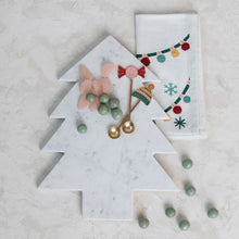 Load image into Gallery viewer, Marble Tree Shaped Cheese/Cutting Board, White