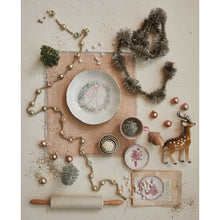 Load image into Gallery viewer, Stoneware Bowl w/ Bow Wreath & Gold Electroplating, Multi Color