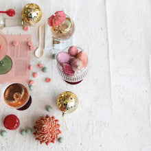 Load image into Gallery viewer, Stemmed Champagne/Coupe Glass w/ Pink Stem & Green Base