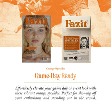Load image into Gallery viewer, Orange Spirit Speckles Makeup Patches - Team Spirit Collection