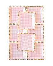 Load image into Gallery viewer, Pink Gingham Plate