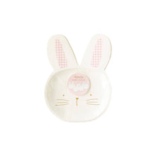 Load image into Gallery viewer, Gingham Bunny Shaped Plate Set