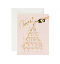 Load image into Gallery viewer, Champagne Tower Cheers Card