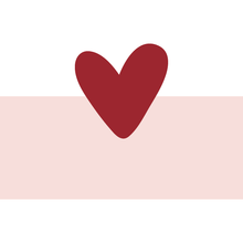 Load image into Gallery viewer, Heart Striped Tall & Skinny Notepad