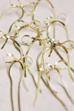 Load image into Gallery viewer, Maxi Gold Duster Bow Earrings