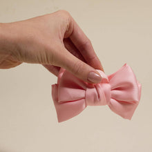 Load image into Gallery viewer, Mini Satin Bow Claw Clip - Blush