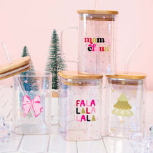 Load image into Gallery viewer, Fa La La Square Glass Cup