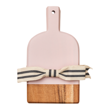 Load image into Gallery viewer, Acacia Heirloom Mini Cheese Board Set of 3 - 8x4.25" +ribbon