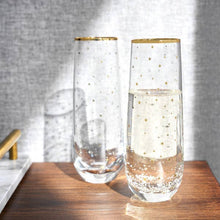 Load image into Gallery viewer, Starlight Stemless Champagne Flute Set