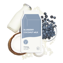 Load image into Gallery viewer, Blueberry Coconut Milk Firming Plant-Based Milk Sheet Mask