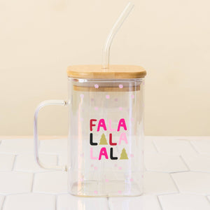 Fa La La Square Glass Cup