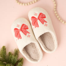 Load image into Gallery viewer, Fuzzy Slippers - Bows
