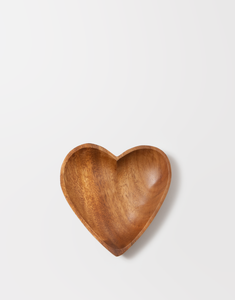 Acacia Wood Heart Tray - 3 Sizes