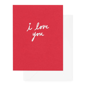 Heart I Love You Greeting Card