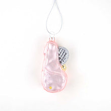 Load image into Gallery viewer, 8 Oak Lane - Pink Tennis Bag Glass Christmas Ornament
