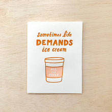 Load image into Gallery viewer, Ice Cream - Encouragement Thinking of You Card
