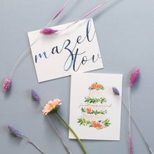 Load image into Gallery viewer, Just Married Cake Greeting Card

