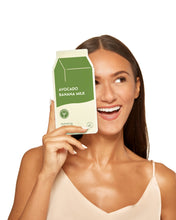 Load image into Gallery viewer, Avocado Banana Milk Hydrating Plant-Based Milk Sheet Mask
