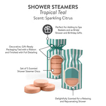 Load image into Gallery viewer, Petit Bonbon Tropical Teal Shower Steamers
