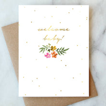 Load image into Gallery viewer, Welcome Baby Greeting Card | New Mom Baby Card
