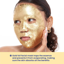 Load image into Gallery viewer, Be Bright Be You Gold Foil Face Mask
