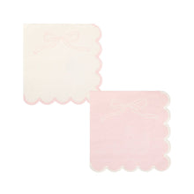 Load image into Gallery viewer, Pink Dainty Bows Cocktail Napkin
