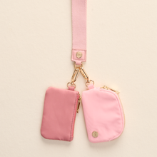 Load image into Gallery viewer, Dynamic Duo Pouch Wristlet-Rose
