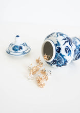 Load image into Gallery viewer, Gold Christmas Present Bow Holiday Earrings
