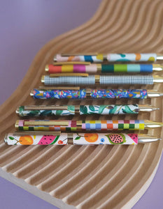 Rainbow Check Ballpoint Luxe Pen