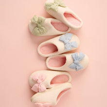 Load image into Gallery viewer, Fuzzy Slippers - Betty Bow Blush S/M
