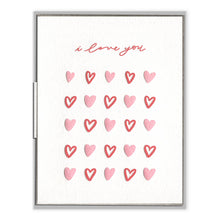 Load image into Gallery viewer, I Love You Hearts Card
