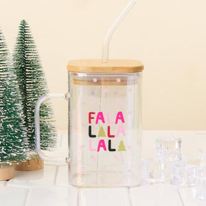 Fa La La Square Glass Cup