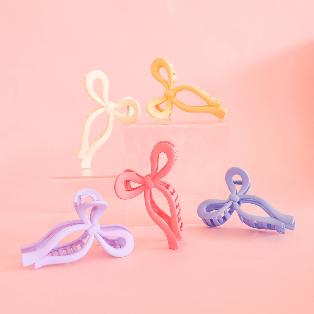 Lilac Charming Bow Hair Clip