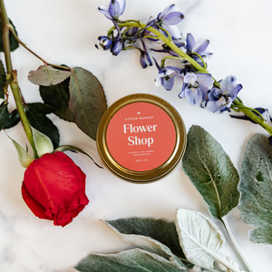 Flower Shop Soy Candle - 4oz Gold Tin