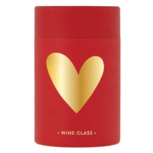 Load image into Gallery viewer, Heart Wine Glass
