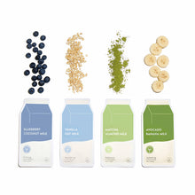 Load image into Gallery viewer, Blueberry Coconut Milk Firming Plant-Based Milk Sheet Mask
