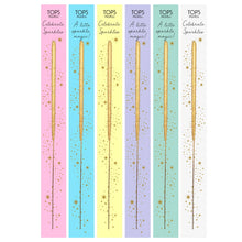 Load image into Gallery viewer, Wish 6.75" Sparkler Card - Celebrate - Gold -Assorted Colors

