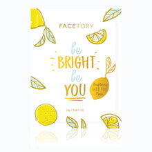 Load image into Gallery viewer, Be Bright Be You Gold Foil Face Mask
