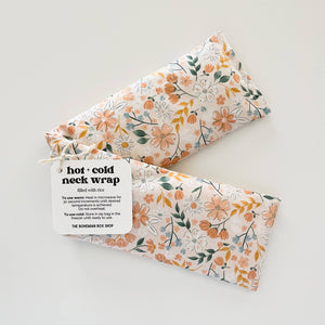 Hot & Cold Therapy Neck Wrap - Peach Bella Floral