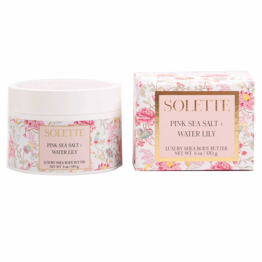 Pink Sea Salt + Water Lily Luxury Shea Body Butter